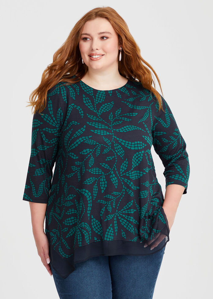 Bamboo Linear Leaf Top, , hi-res