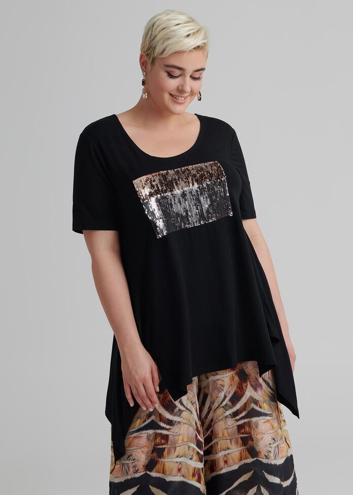 Shop Bamboo Modern Luxe Top in Black, Sizes 12-30 | Taking Shape AU