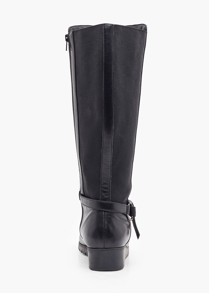 Shop Black Leather Knee High Boot | Comfortable Shoes | Taking Shape AU