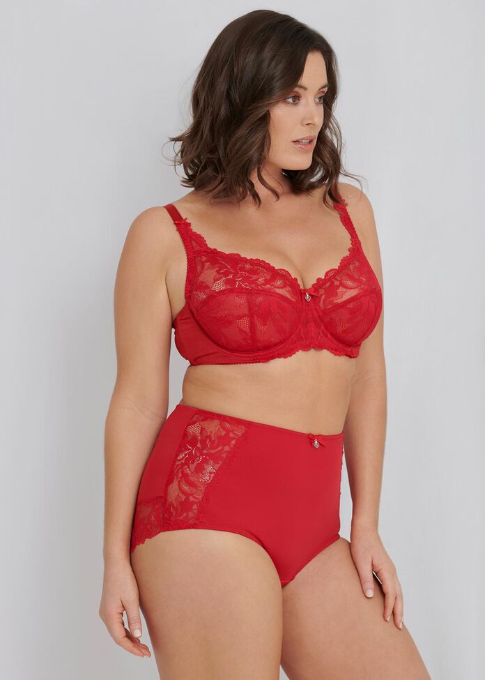 Viva Curve Large cup bra Red black Beige BBW Sexy Plus Size in cup sizes  D-S