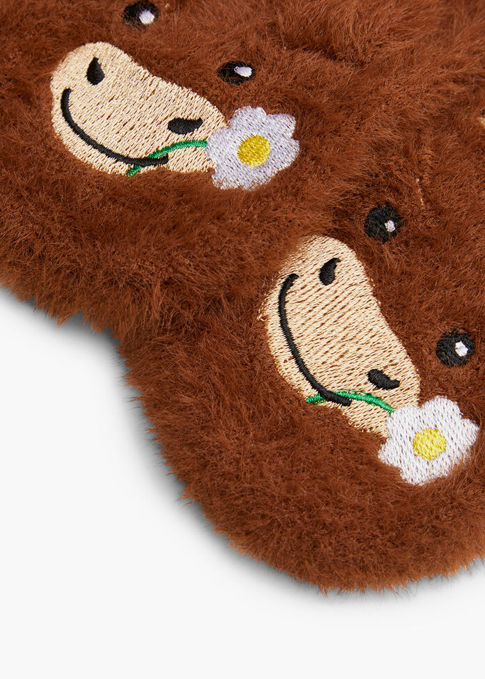 Fluffy Highland Cow Slipper Socks, , hi-res