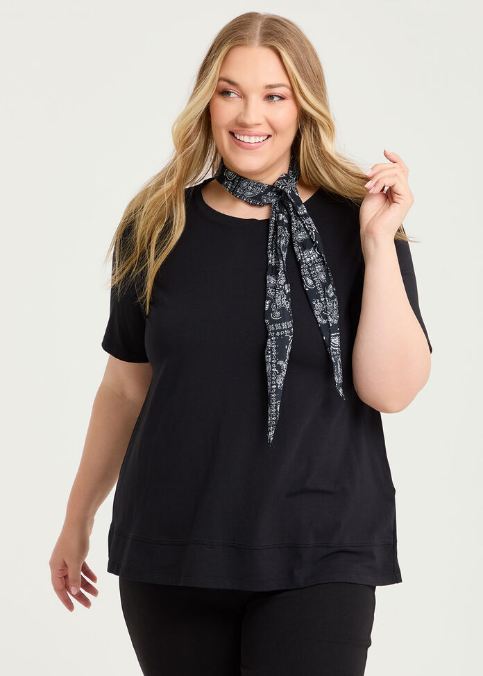 Bandana Thin Scarf With Loveheart, , hi-res