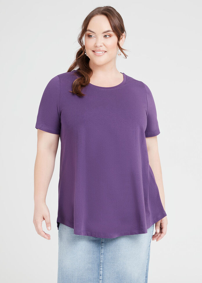 Organic Crew Swing Basic Tee, , hi-res