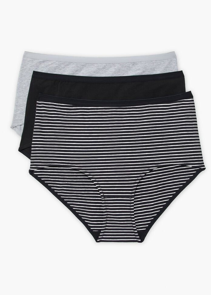 3 Pack Cotton Basic Full Briefs, , hi-res