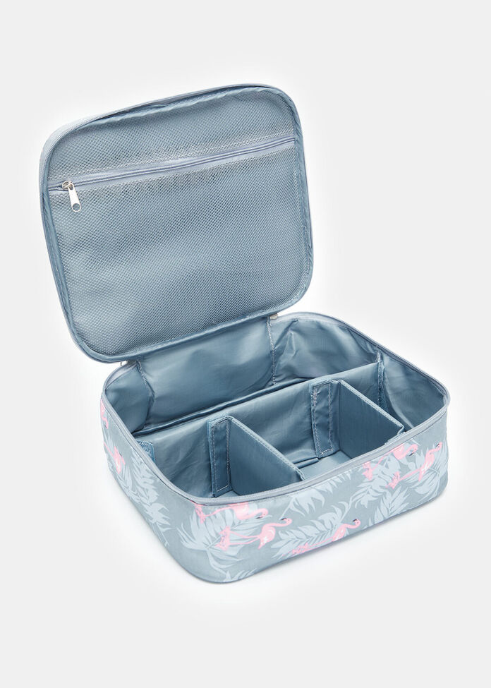 Flamingo Travel Cosmetic Bag, , hi-res