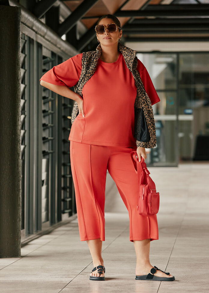 Luxe Touch Crop Trackpant, , hi-res