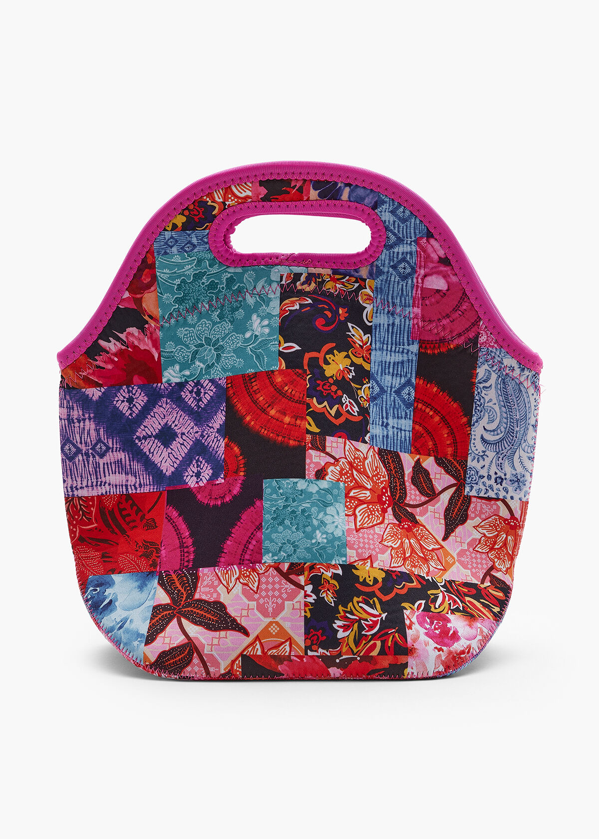 Large neoprene lunch bag top