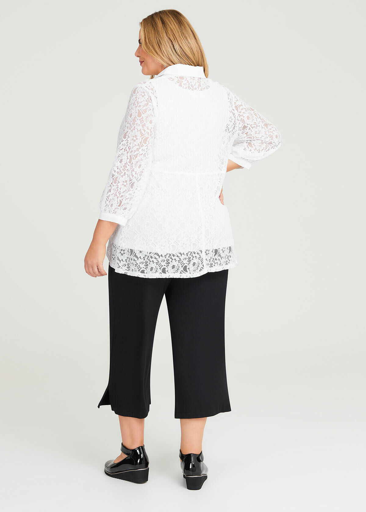 White lace jacket outlet plus size