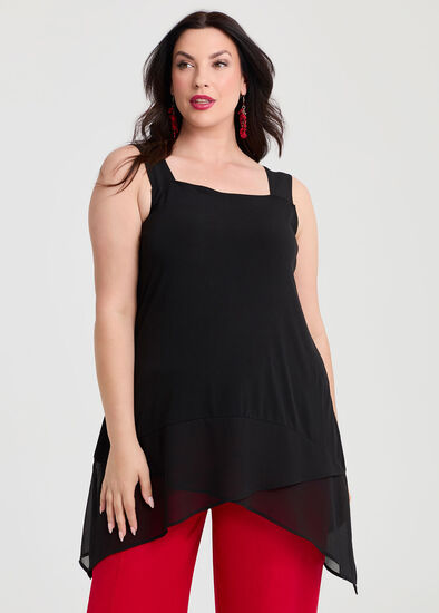 Plus Size Square Neck Jojo Tank