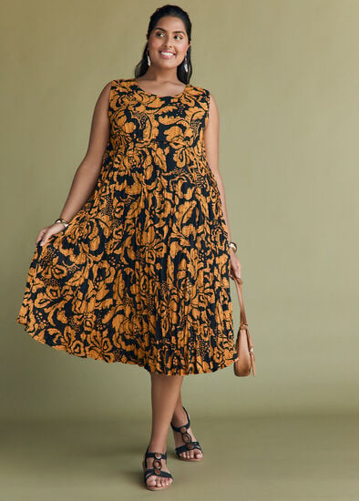 Plus Size Cotton Favourite Sleeveless Dress