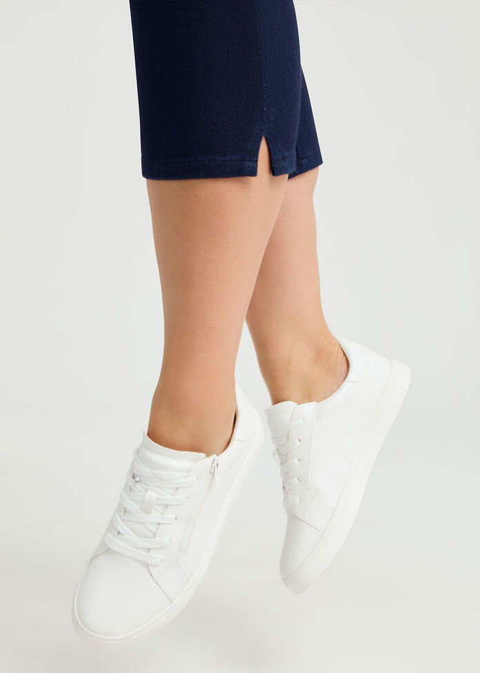 Lace Up Side Zip Sneaker, , hi-res