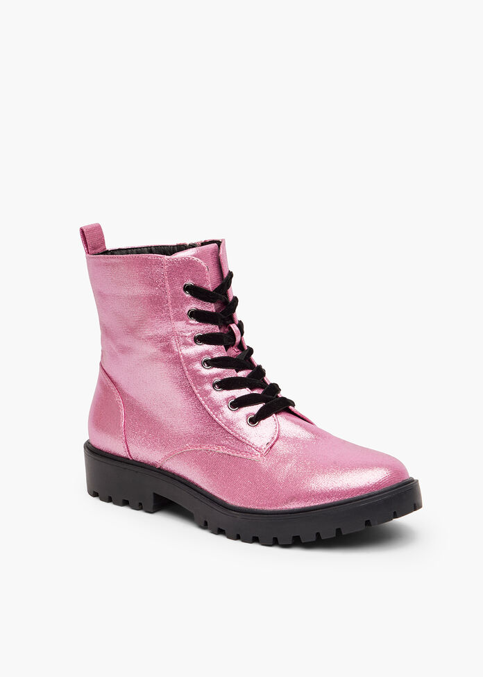Sparkly Lace Up Boot, , hi-res