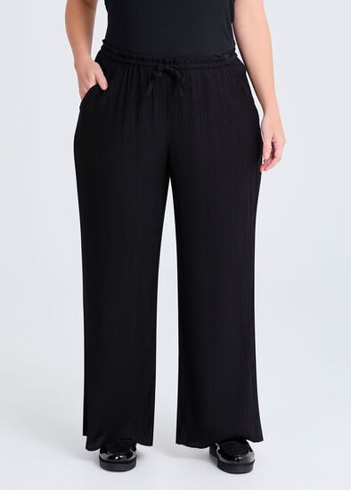 Plus Size Cristy Crinkle Wide Leg Pant