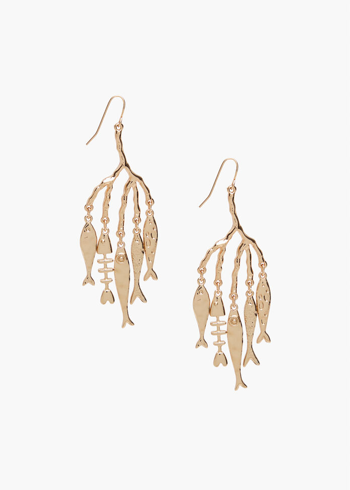 Fish Earrings, , hi-res