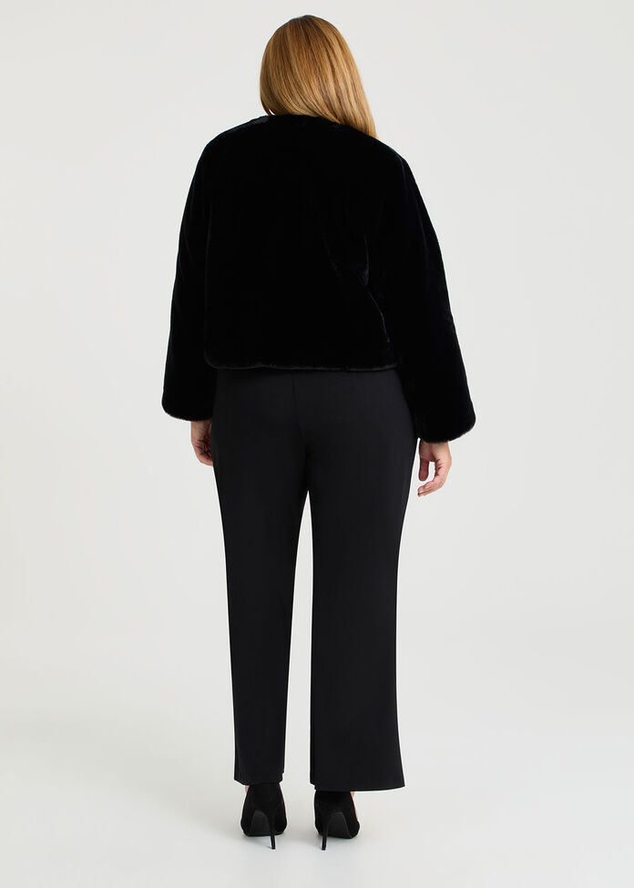 Glamour Faux Fur Shrug, , hi-res