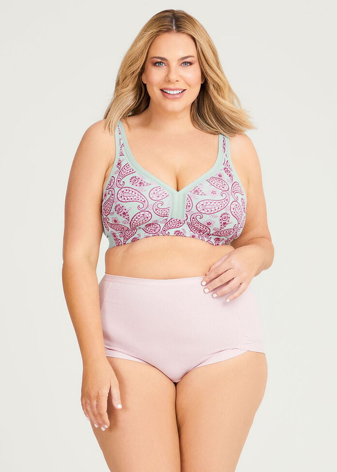 Shop Plus Size Wirefree Cooling Lounge Bra in Multi