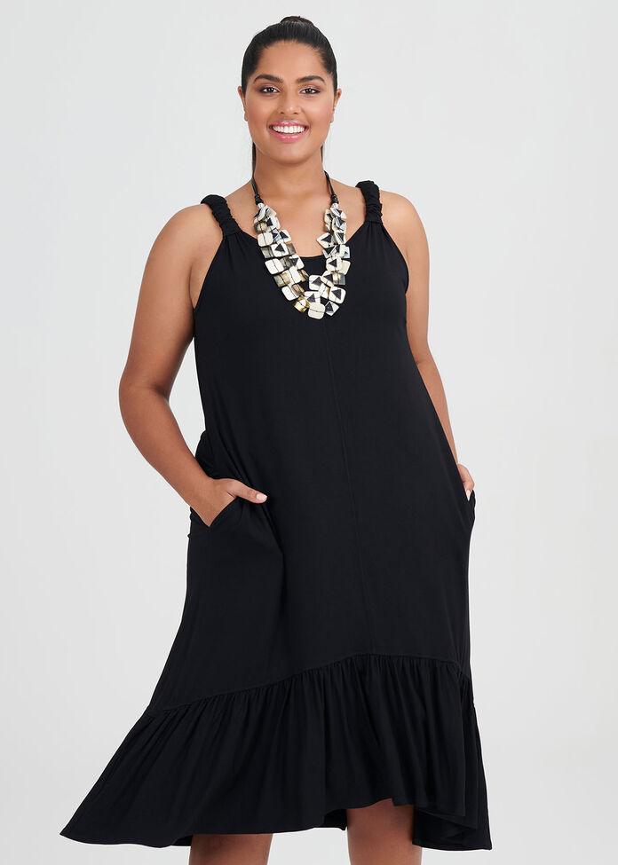 Shop Plus Size Bamboo Destiny Dress in Black | Taking Shape AU