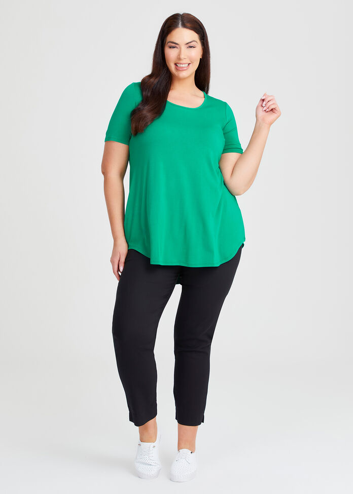 Bamboo Base Short Sleeve Top, , hi-res