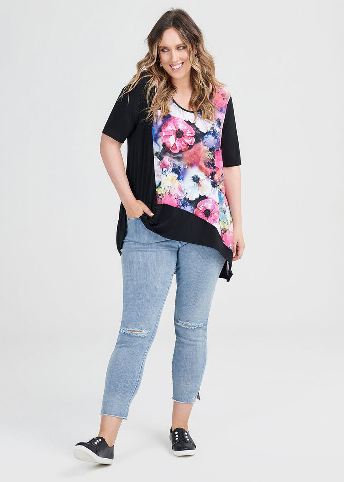 Floral Society Top, , hi-res