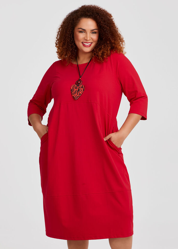 Cotton Talia Tulip Dress, , hi-res