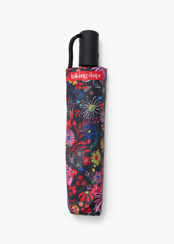 Printed Umbrella, FLORAL PRINT, hi-res
