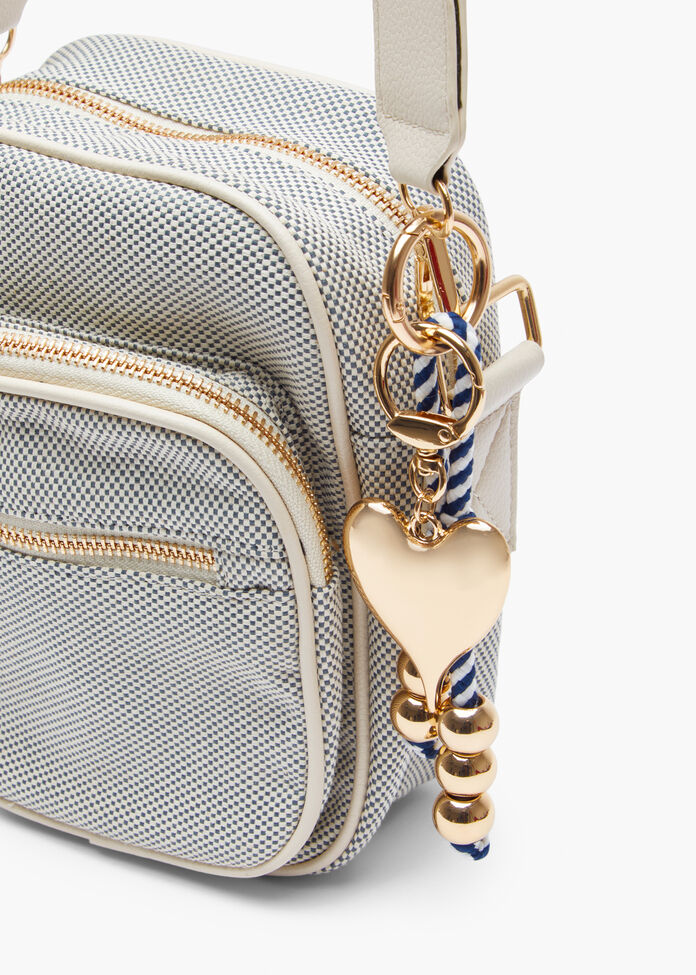 Heart & Rope Bag Charm, , hi-res