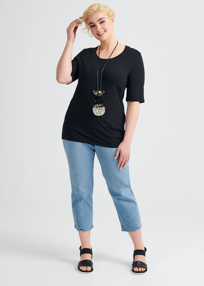 Bamboo Body S/s Top, , hi-res