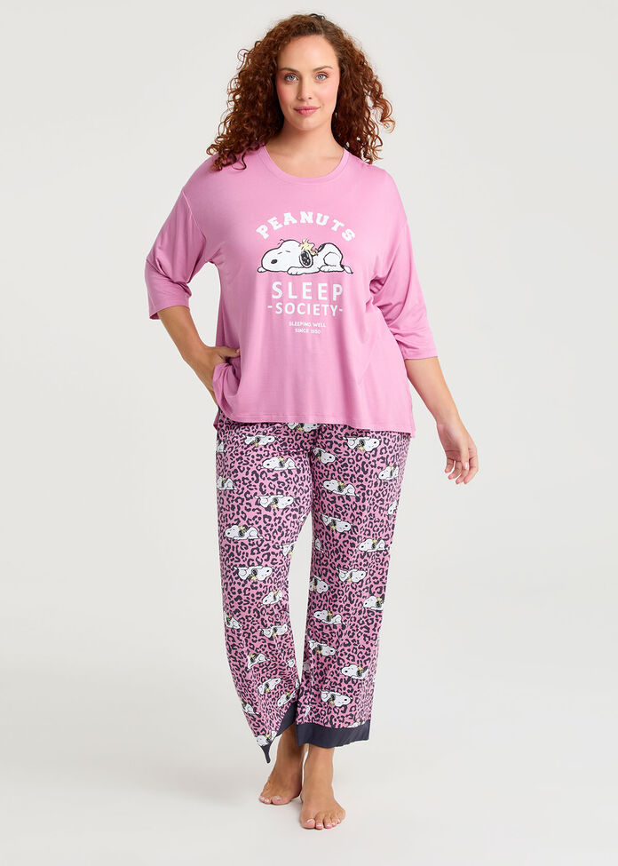 Peanuts Sleep Society Pj Top, , hi-res