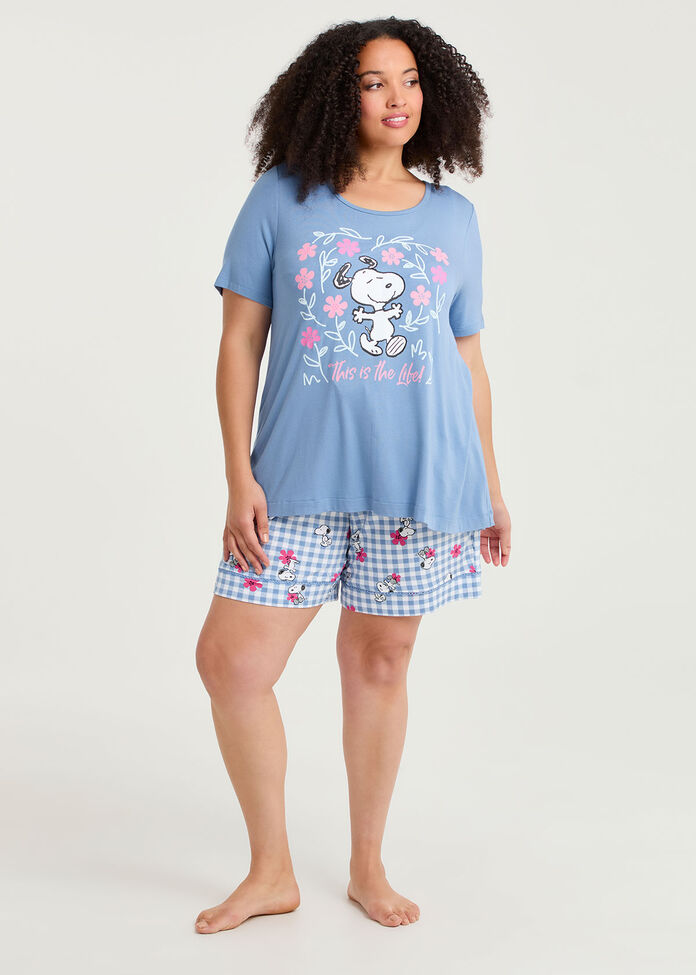 Snoopy Blossom Pyjama Top, , hi-res