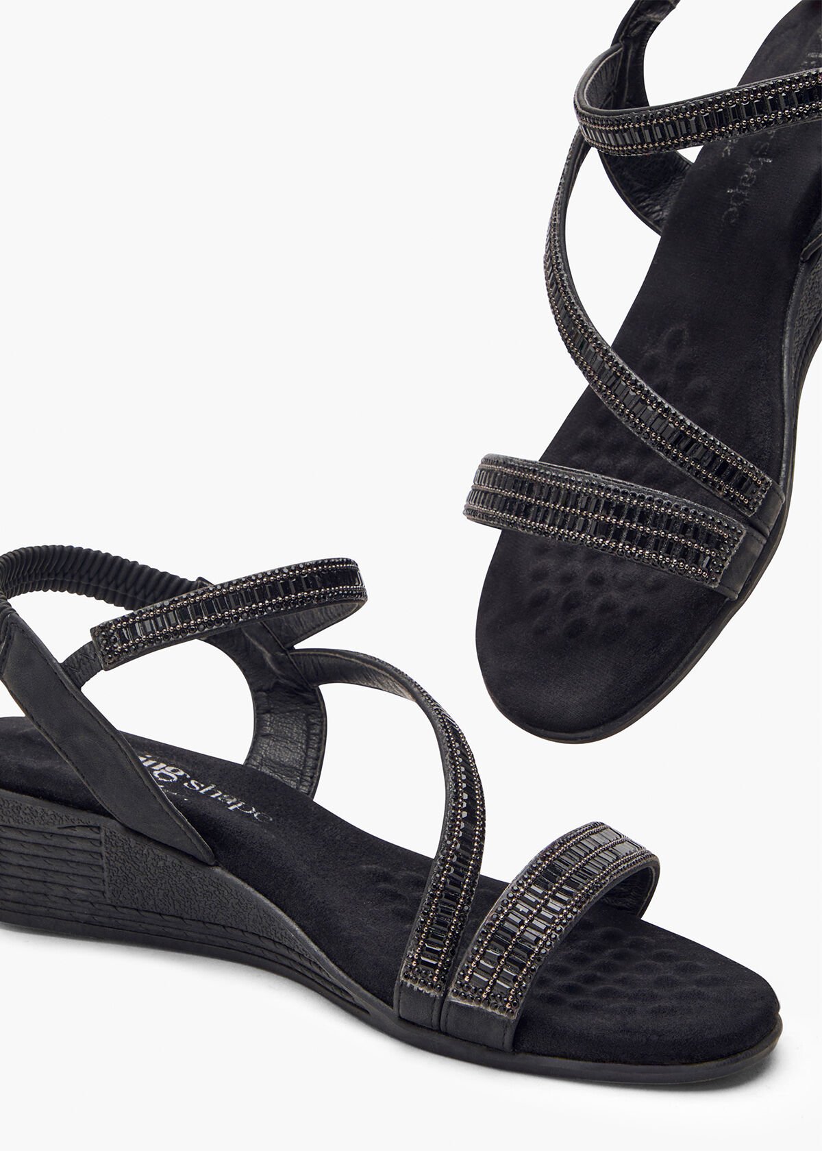 Diba chenay wedge sandal black deals