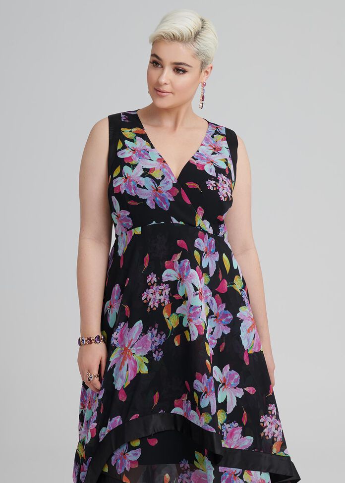 Jungle Floral Dress, , hi-res