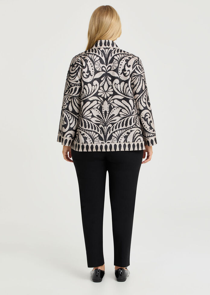 Plisse Reversible Jacket, PRINT, hi-res