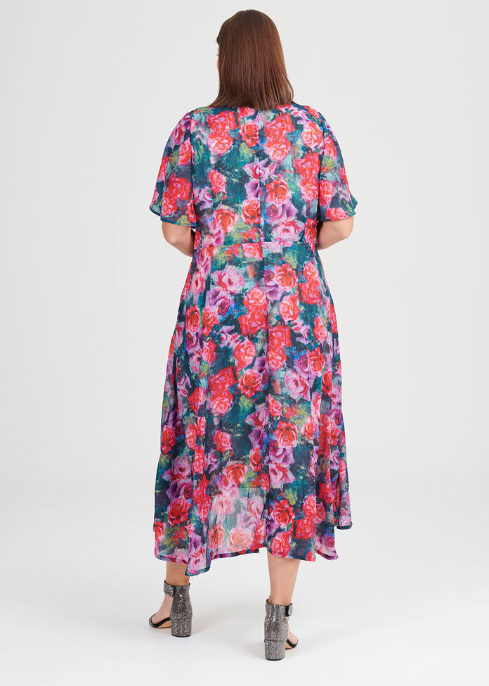 Shop Plus Size Regal Bouquet Dress in Multi | Taking Shape AU
