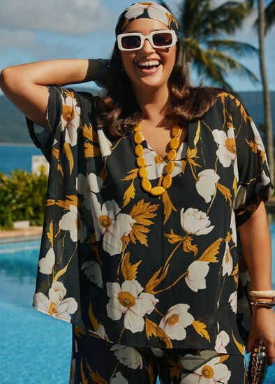 Plus Size Maryna Chiffon Event Top