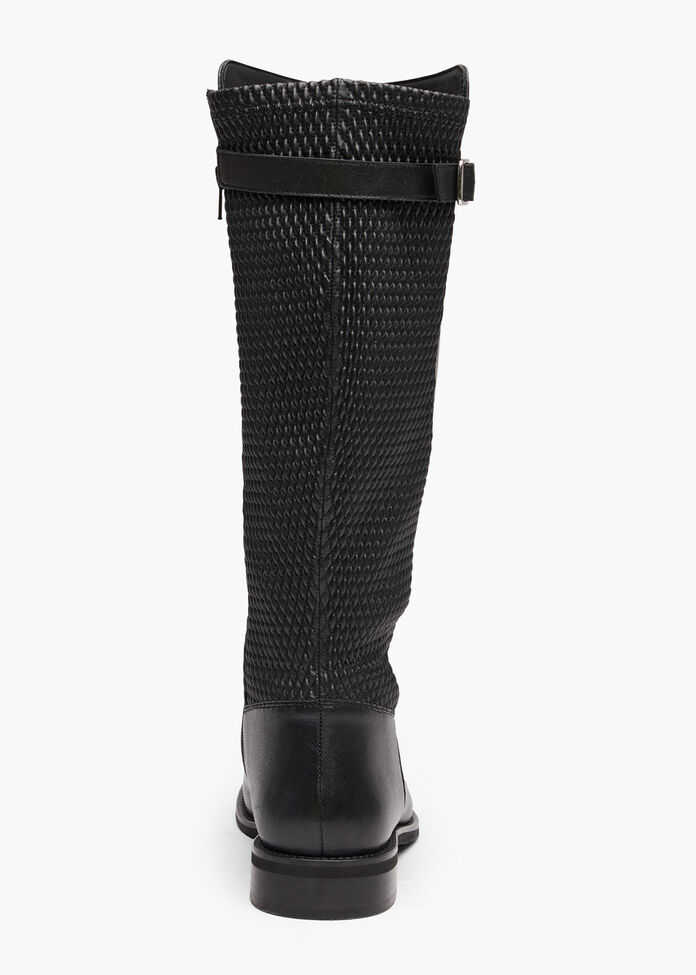 Leather Stretch Knee Boot, , hi-res