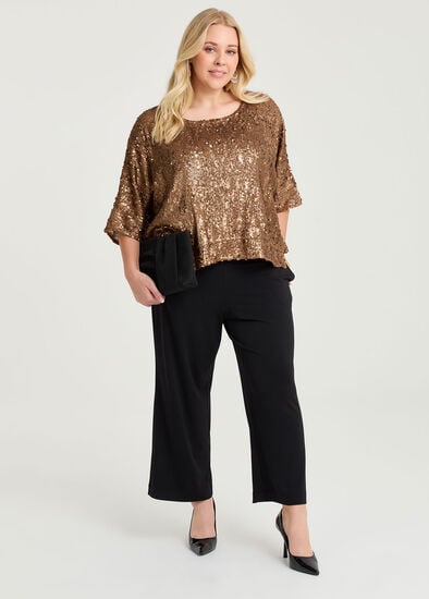 Plus Size Petite Audrey Wide Leg Pant