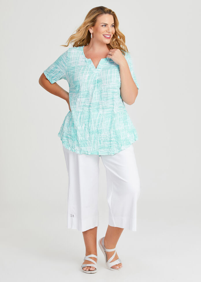 Cotton Mix Crush Top, , hi-res