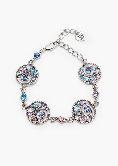 Plus Size Delicate Jewels Round Drop Bracelet