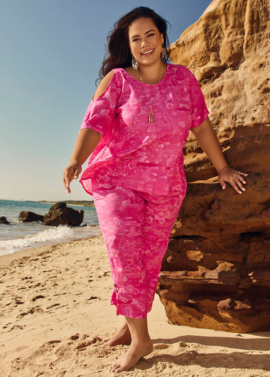 Plus Size Elverina Daba Crop Pant