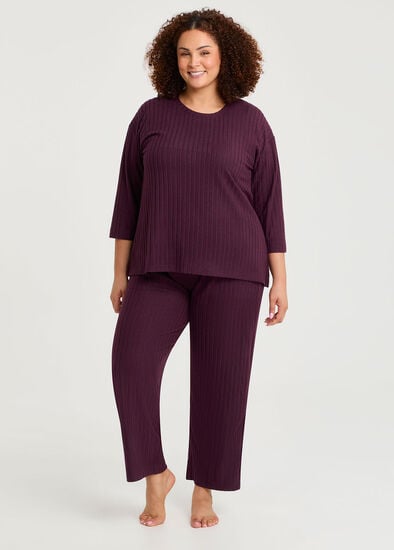 Plus Size Cosy Rib Lounge Pant