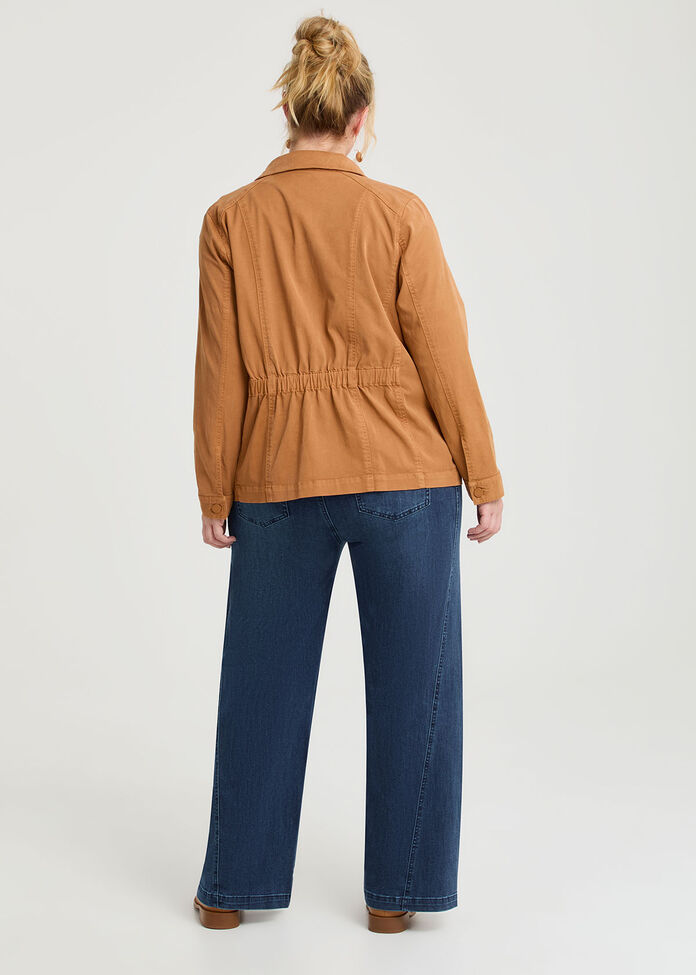 Lyocell Blend Casual Jacket, , hi-res