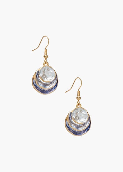 Plus Size Layered Enamel Earrings