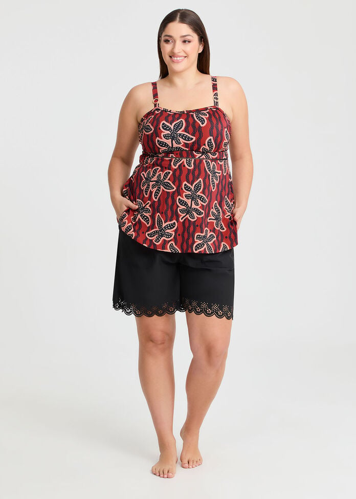 Serengeti Trim Detail Tankini, , hi-res