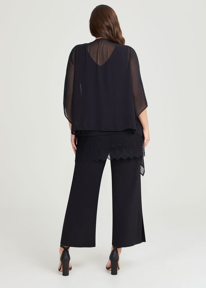 Shop Plus Size Mai Chiffon Split Sleeve Shrug in Black | Sizes 12-30 ...
