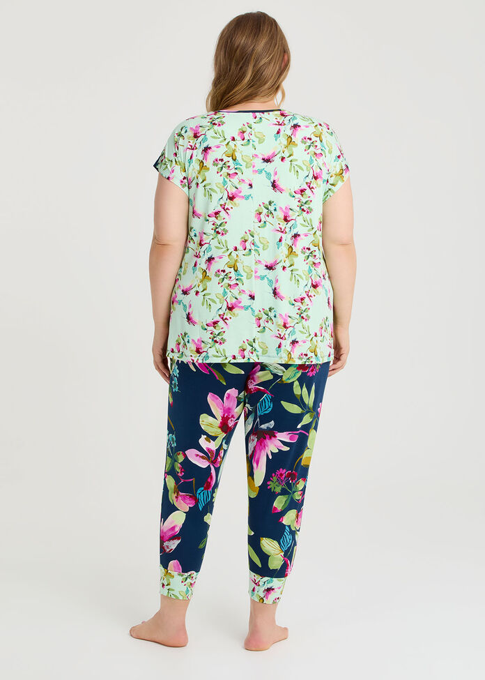 Bamboo Floral Night Pj Pant, PRINT, hi-res