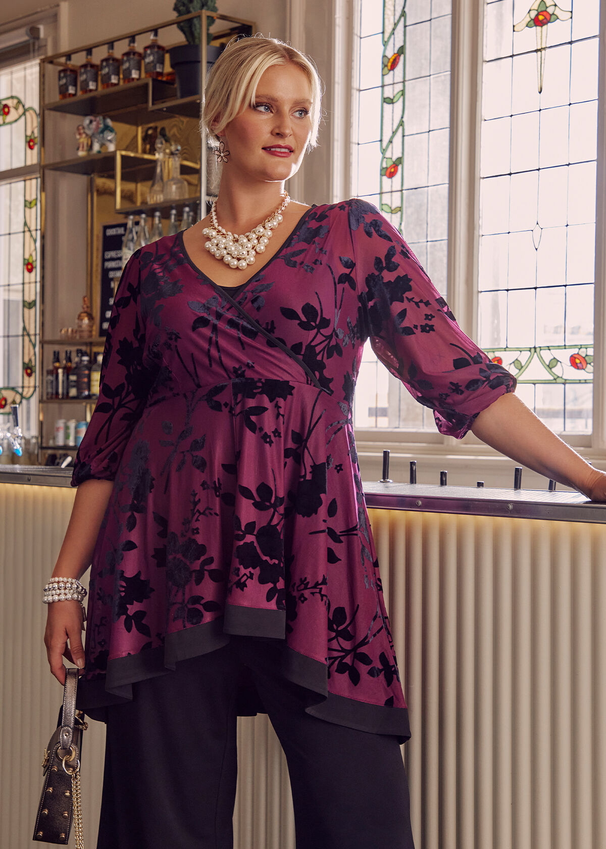 Evening tunics on sale plus size
