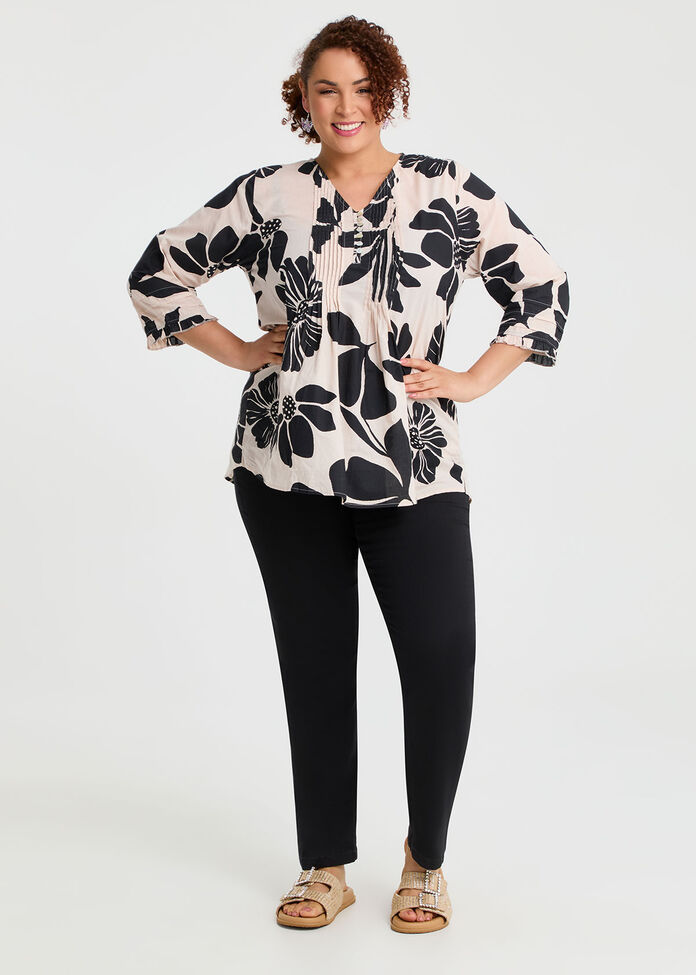 Coton Pintuck Top, , hi-res
