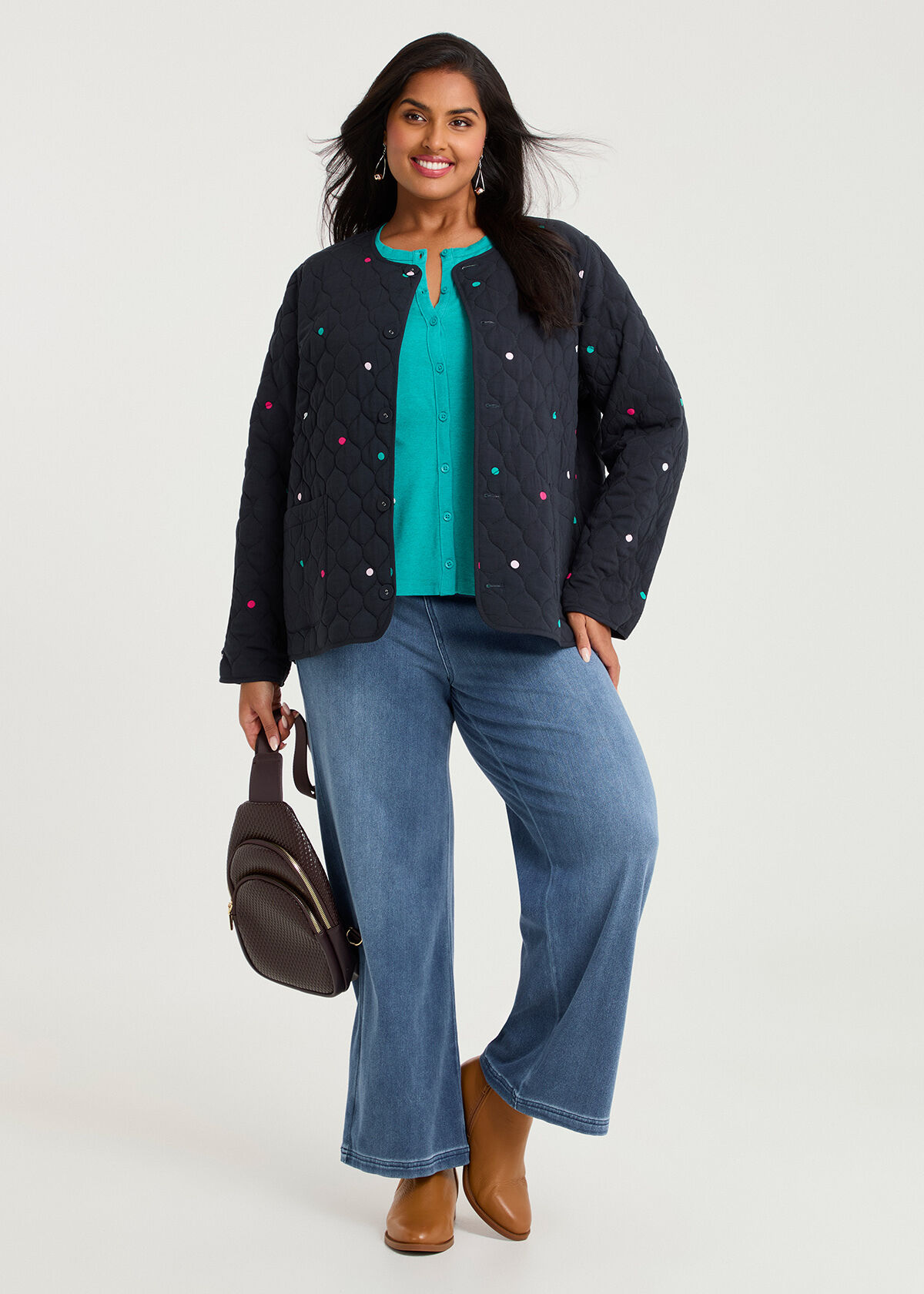 Shop Plus Size Australian Wool Modal Cardigan, Green | Taking Shape AU