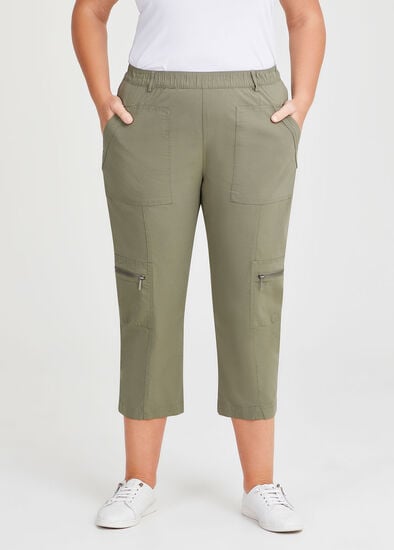 Plus Size Castaway Cargo 3/4 Pocket Pant
