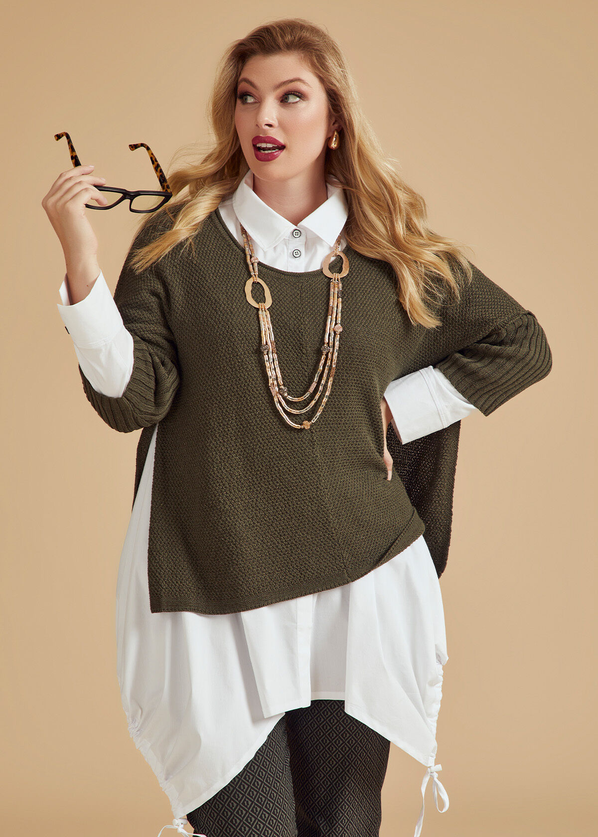 Plus size hot sale white jumpers